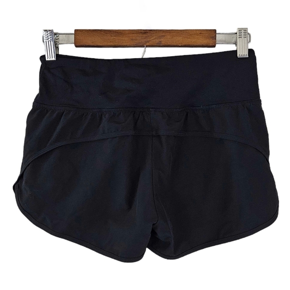 Zyia Solid Black Workout Sporty Athletic Activewear Shorts - Picture 2 of 3